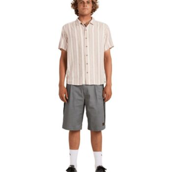 Rvca Beat Stripe Ss Shirt Natural. Rvca Shirts - Short Sleeve in Mens Shirts - Short Sleeve & Mens Shirts. Code: UVYWT00218