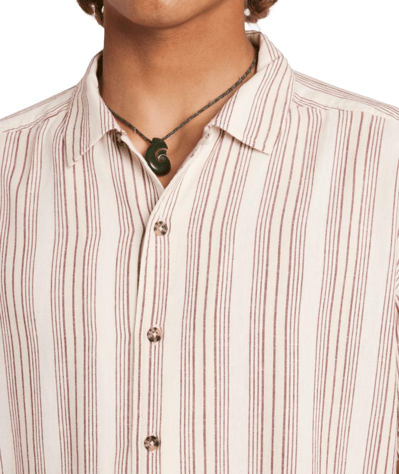 Rvca Beat Stripe Ss Shirt Natural. Rvca Shirts - Short Sleeve in Mens Shirts - Short Sleeve & Mens Shirts. Code: UVYWT00218