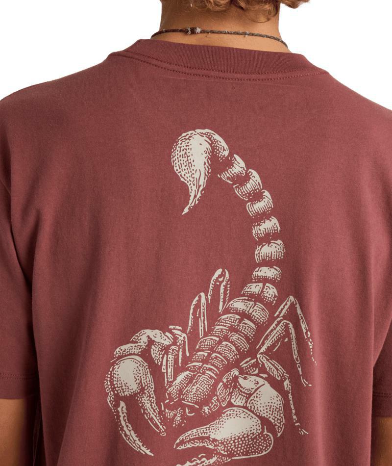 Rvca Scorpo Ss Red Earth. Rvca Tees in Mens Tees & Mens T-shirts & Singlets. Code: UVYZT00999