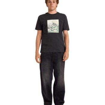 Rvca Sleepy Skeleton Ss Pirate Black. Rvca Tees in Mens Tees & Mens T-shirts & Singlets. Code: UVYZT01001