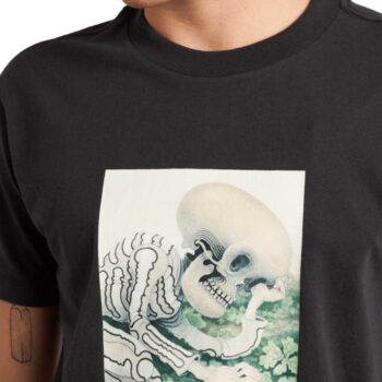 Rvca Sleepy Skeleton Ss Pirate Black. Rvca Tees in Mens Tees & Mens T-shirts & Singlets. Code: UVYZT01001