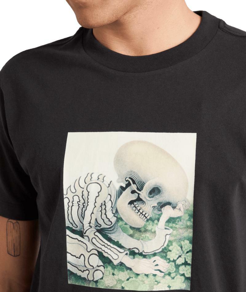 Rvca Sleepy Skeleton Ss Pirate Black. Rvca Tees in Mens Tees & Mens T-shirts & Singlets. Code: UVYZT01001
