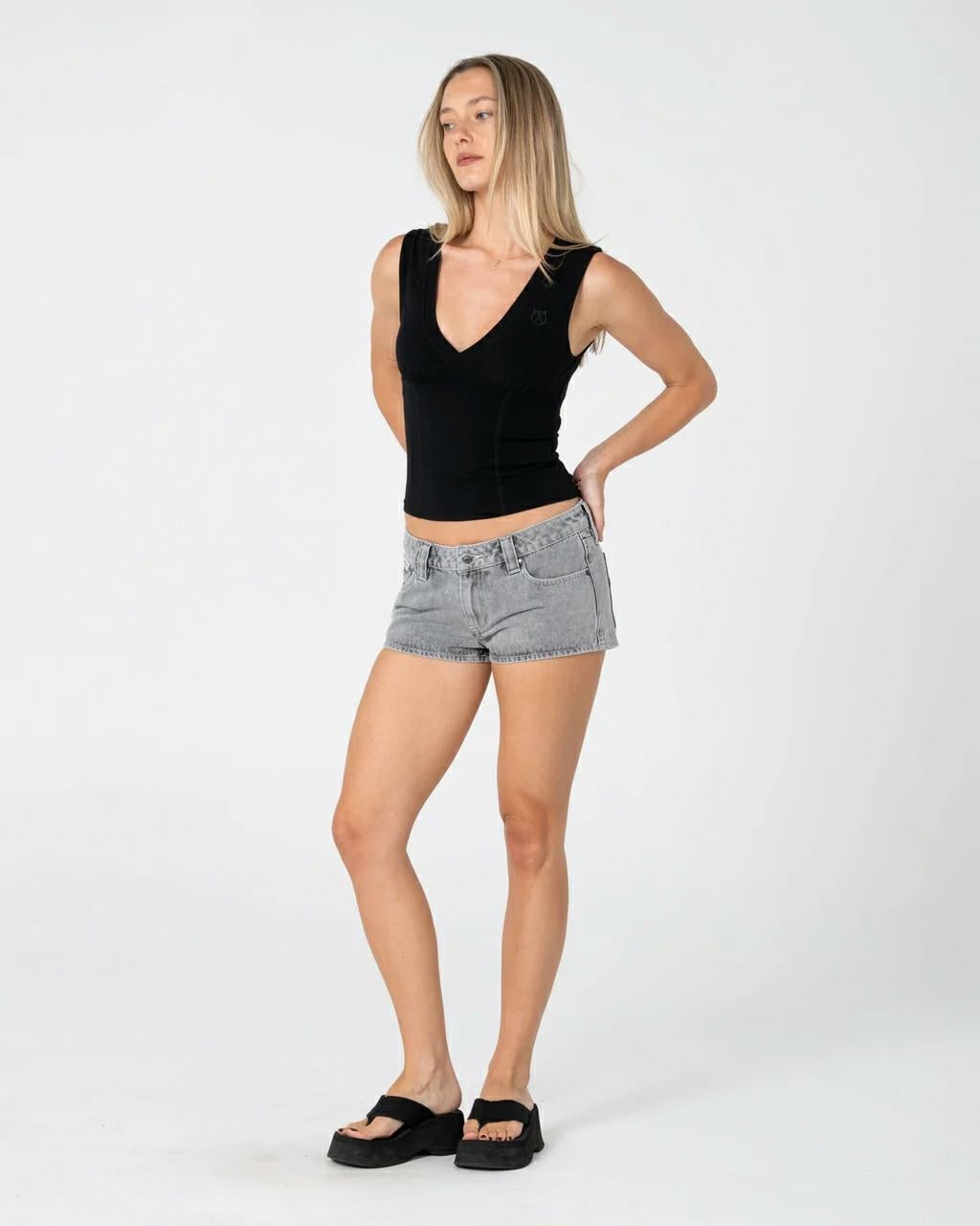 Rusty Punch Low Rise Micro Mini London Summer. Rusty Walkshorts - Fitted Waist in Womens Walkshorts - Fitted Waist & Womens Shorts. Code: WKL0876