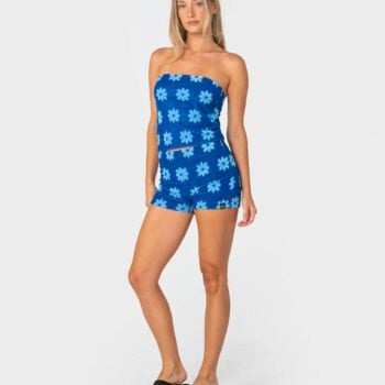 Rusty Bloom Towelling Booty Sho Royal Blue / Blue. Rusty Walkshorts - Elastic Waist in Womens Walkshorts - Elastic Waist & Womens Shorts. Code: WKL0882