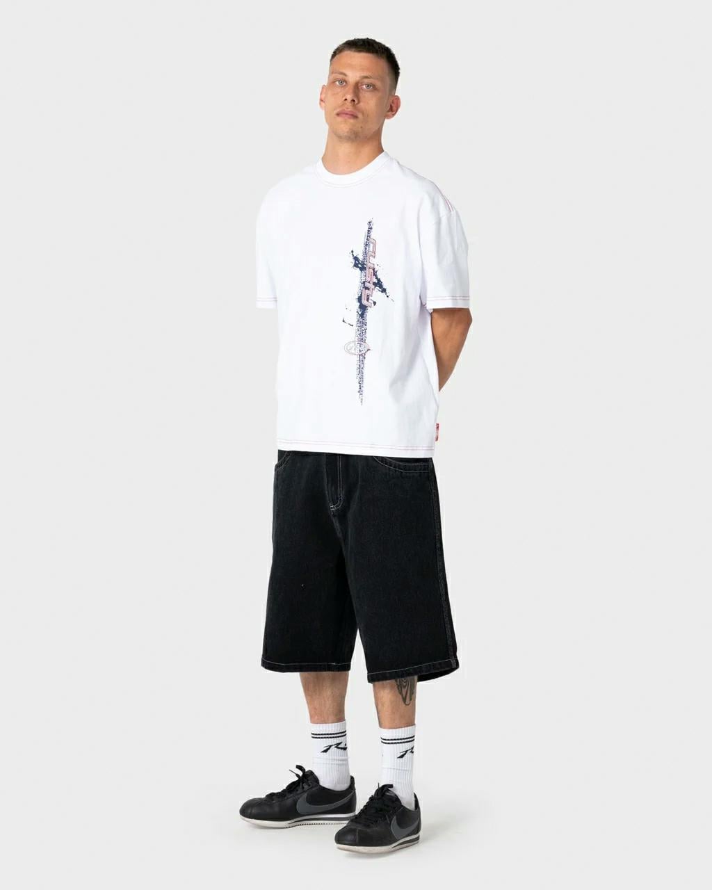 Rusty Turbo 2.0 Baggy Jort Black Out / Blue. Rusty Walkshorts - Fitted Waist in Mens Walkshorts - Fitted Waist & Mens Shorts. Code: WKM1294