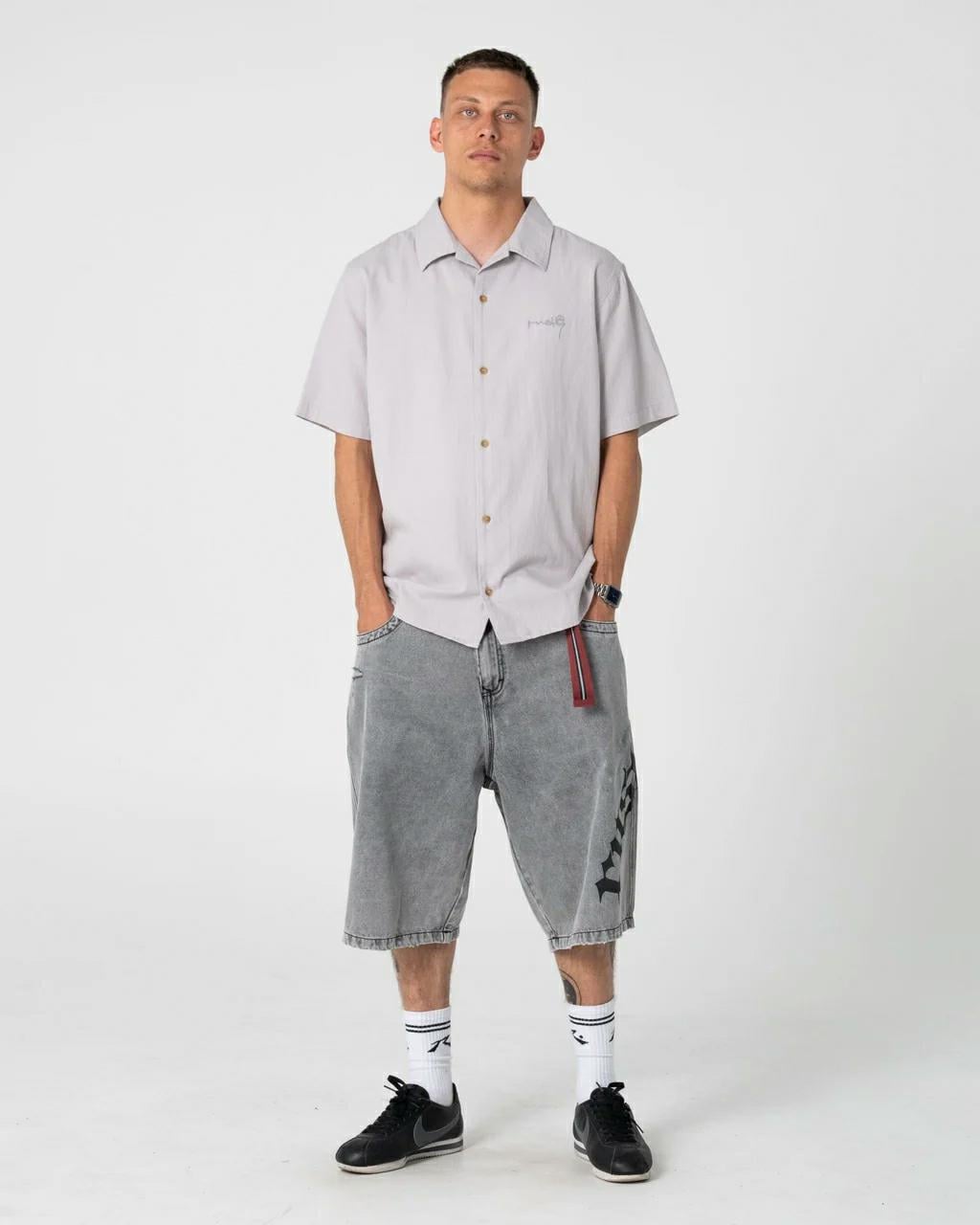 Rusty Diego Short Sleeve Shirt Ultimate Grey. Rusty Shirts - Short Sleeve in Mens Shirts - Short Sleeve & Mens Shirts. Code: WSM1256