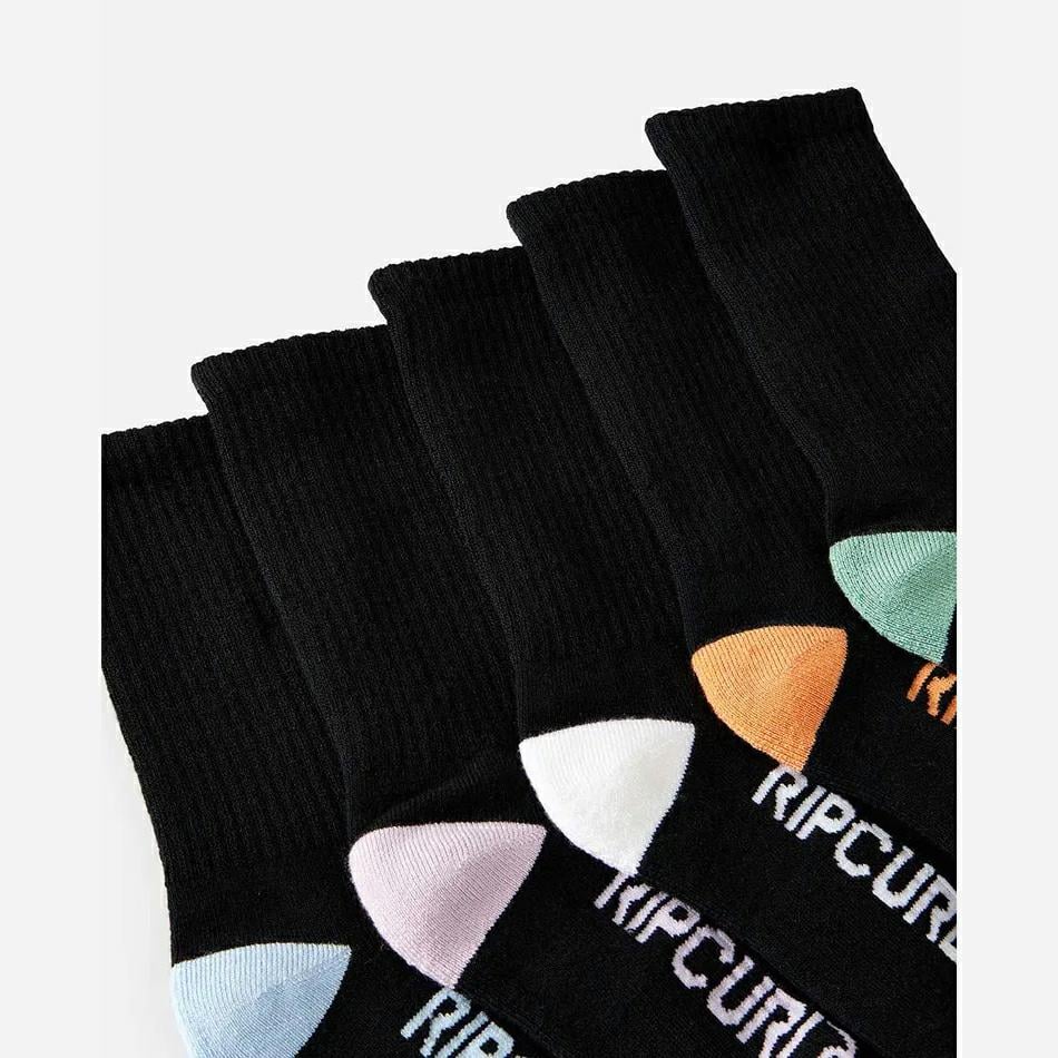 Rip Curl School Crew Sock 5-pk - B Multicolor. Rip Curl Socks, Underwear, Pyjamas in Boys Socks, Underwear, Pyjamas & Boys Footwear. Code: 005BSO