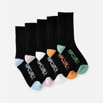 Rip Curl School Crew Sock 5-pk - B Multicolor. Rip Curl Socks, Underwear, Pyjamas in Boys Socks, Underwear, Pyjamas & Boys Footwear. Code: 005BSO