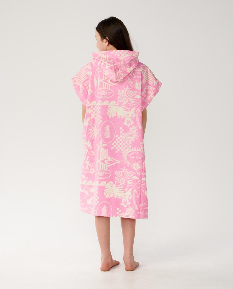 Rip Curl Mixed Hooded Towel- Kids Natural/pink. Rip Curl Towels - Hooded in Girls Towels - Hooded & Girls Accessories. Code: 00GGTO