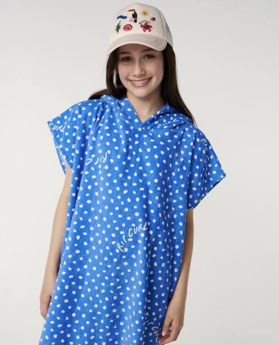 Rip Curl Mixed Hooded Towel- Kids Bright Blue. Rip Curl Towels - Hooded in Girls Towels - Hooded & Girls Accessories. Code: 00GGTO