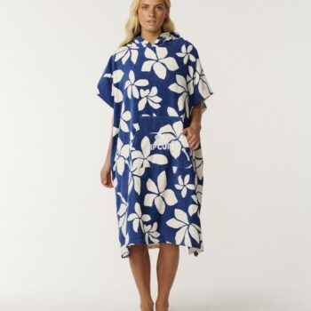 Rip Curl Mixed Hooded Towel Mid Blue/off White. Rip Curl Towels - Hooded in Womens Towels - Hooded & Womens Accessories. Code: 00VWTO