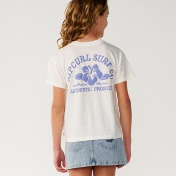 Rip Curl Surf Puff Relaxed Tee - Girls (8-14 Years) Bone/blue. Rip Curl Tees in Girls Tees & Girls T-shirts & Singlets. Code: 03EGTE