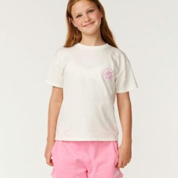 Rip Curl Surf Puff Relaxed Tee - Girls (8-14 Years) Bone/pink. Rip Curl Tees in Girls Tees & Girls T-shirts & Singlets. Code: 03EGTE