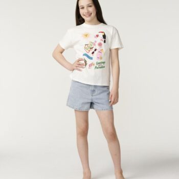 Rip Curl Island Time Band Tee - Gi Bone. Rip Curl Tees in Girls Tees & Girls T-shirts & Singlets. Code: 07SGTE