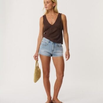 Rip Curl Sasha Denim Short Vintage Blue. Rip Curl Walkshorts - Fitted Waist in Womens Walkshorts - Fitted Waist & Womens Shorts. Code: 08OWWS