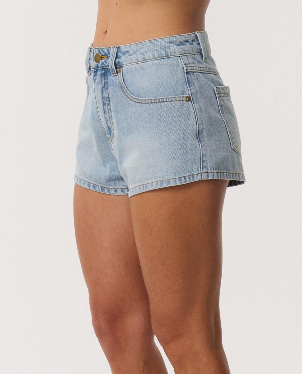 Rip Curl Sasha Denim Short Vintage Blue. Rip Curl Walkshorts - Fitted Waist in Womens Walkshorts - Fitted Waist & Womens Shorts. Code: 08OWWS
