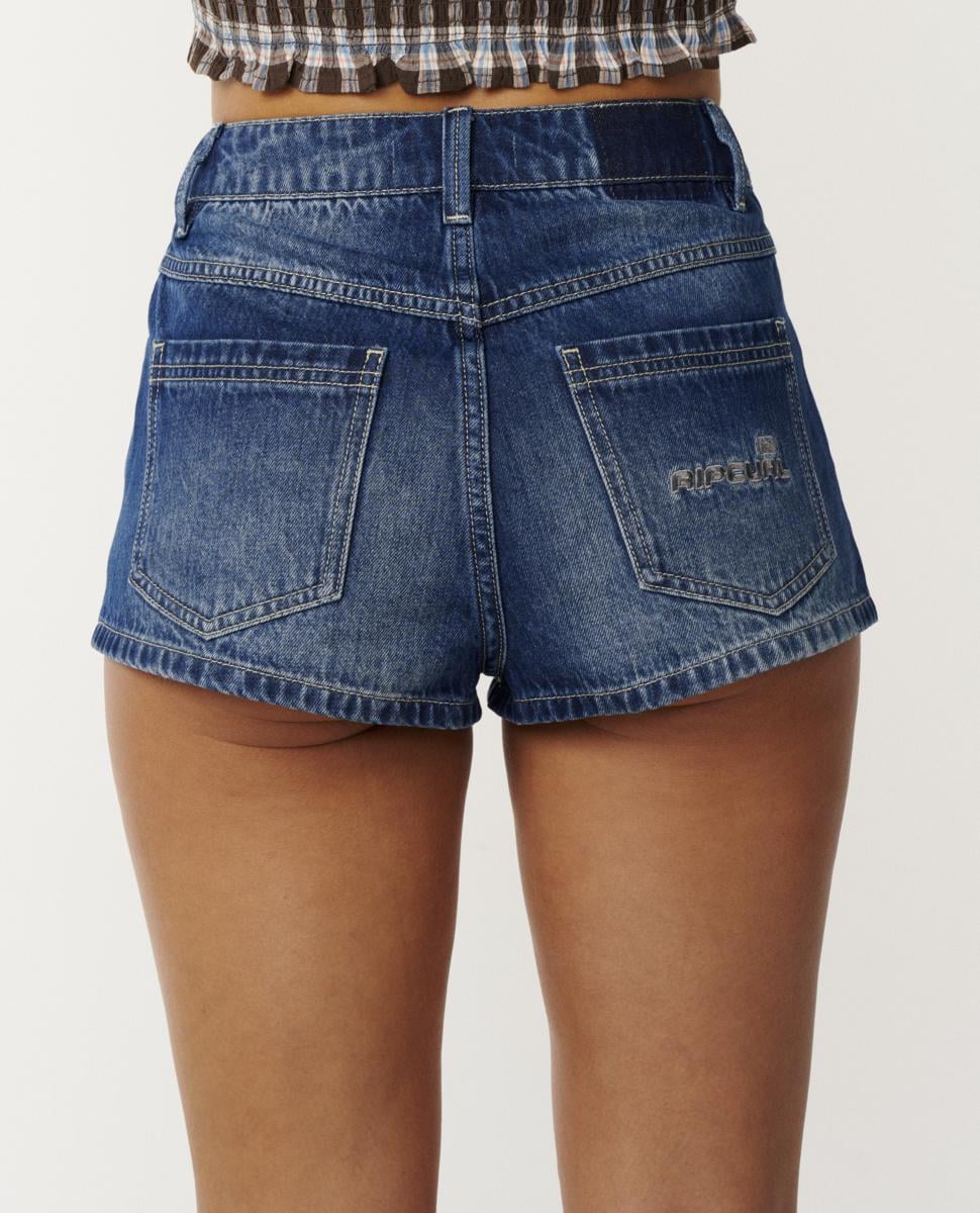 Rip Curl Sasha Denim Short Mid Blue. Rip Curl Walkshorts - Fitted Waist in Womens Walkshorts - Fitted Waist & Womens Shorts. Code: 08OWWS