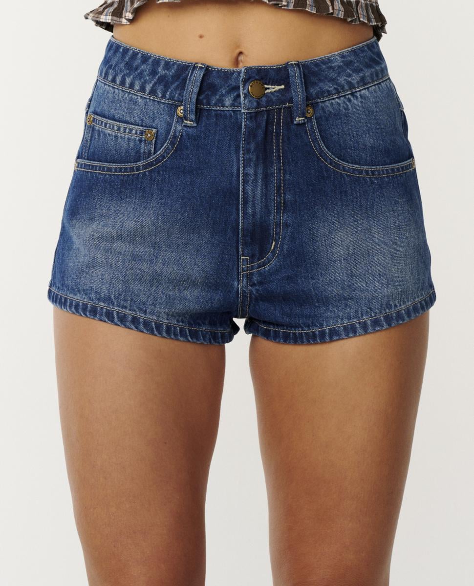 Rip Curl Sasha Denim Short Mid Blue. Rip Curl Walkshorts - Fitted Waist in Womens Walkshorts - Fitted Waist & Womens Shorts. Code: 08OWWS