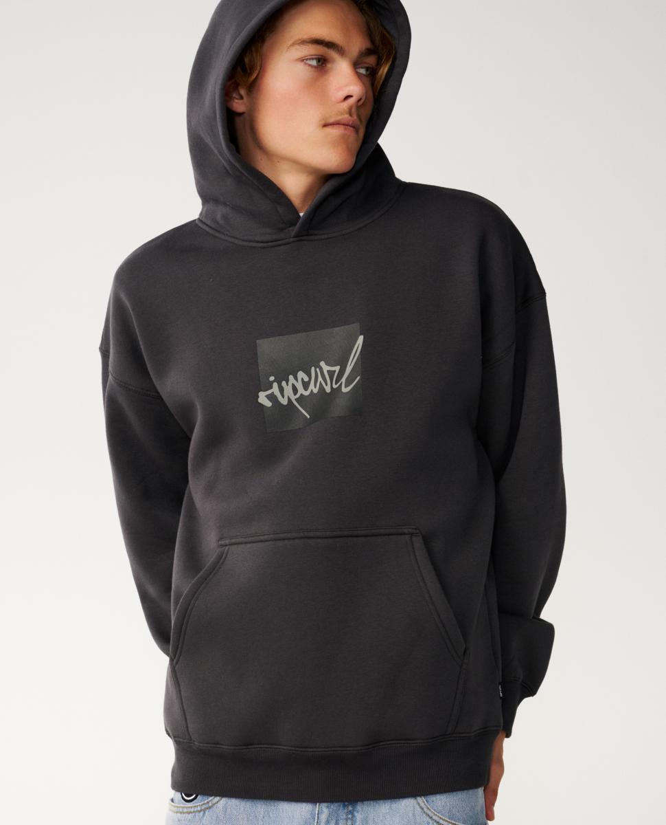 Rip Curl Rip Script Icon Hood Washed Black. Rip Curl Hoodies in Mens Hoodies & Mens Jackets, Jumpers & Knits. Code: 0F7MFL