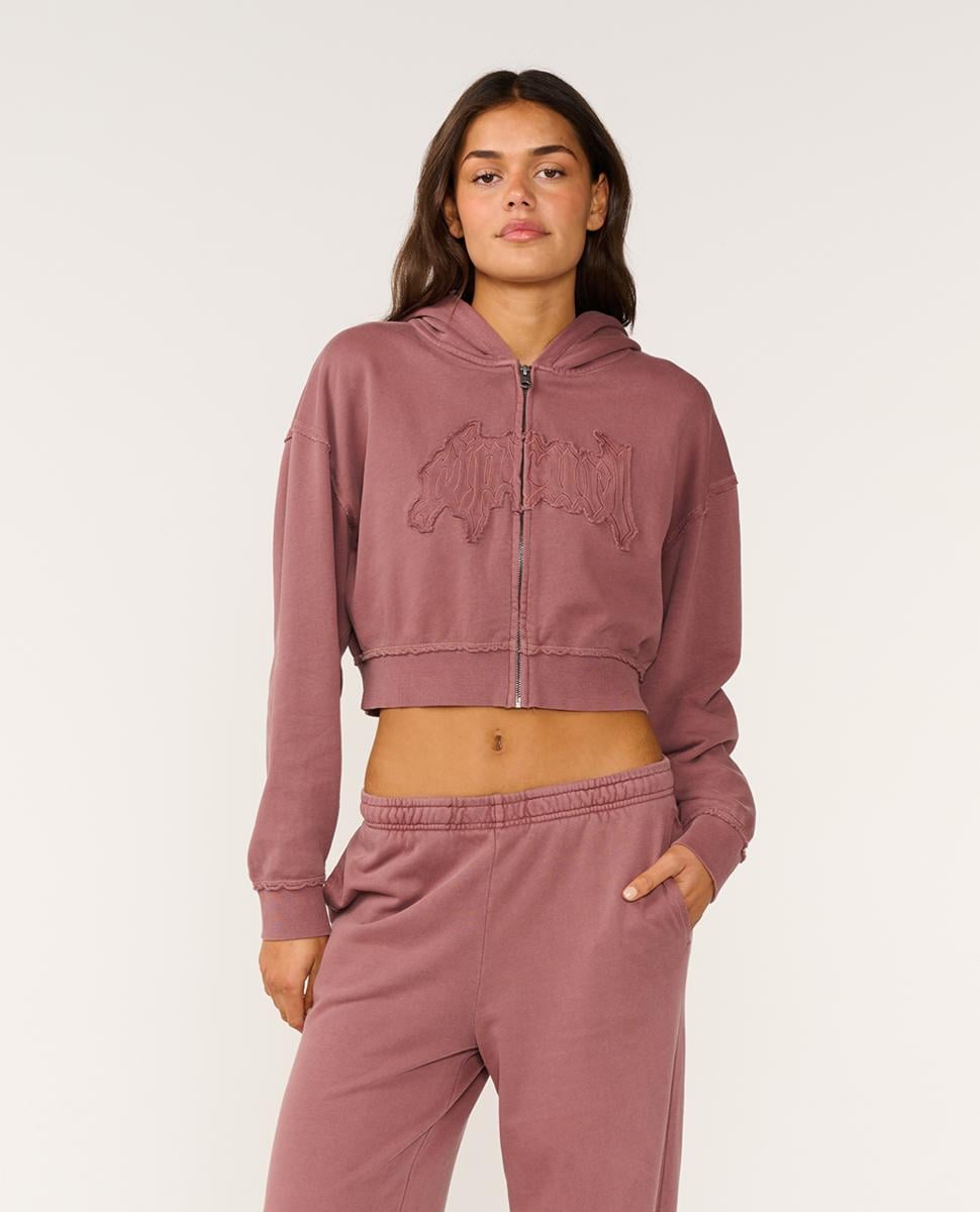 Rip Curl Archive Rota Goth Crop Zip Through Hood Grape. Rip Curl Hoodies in Womens Hoodies & Womens Jackets, Jumpers & Knits. Code: 0H1WFL