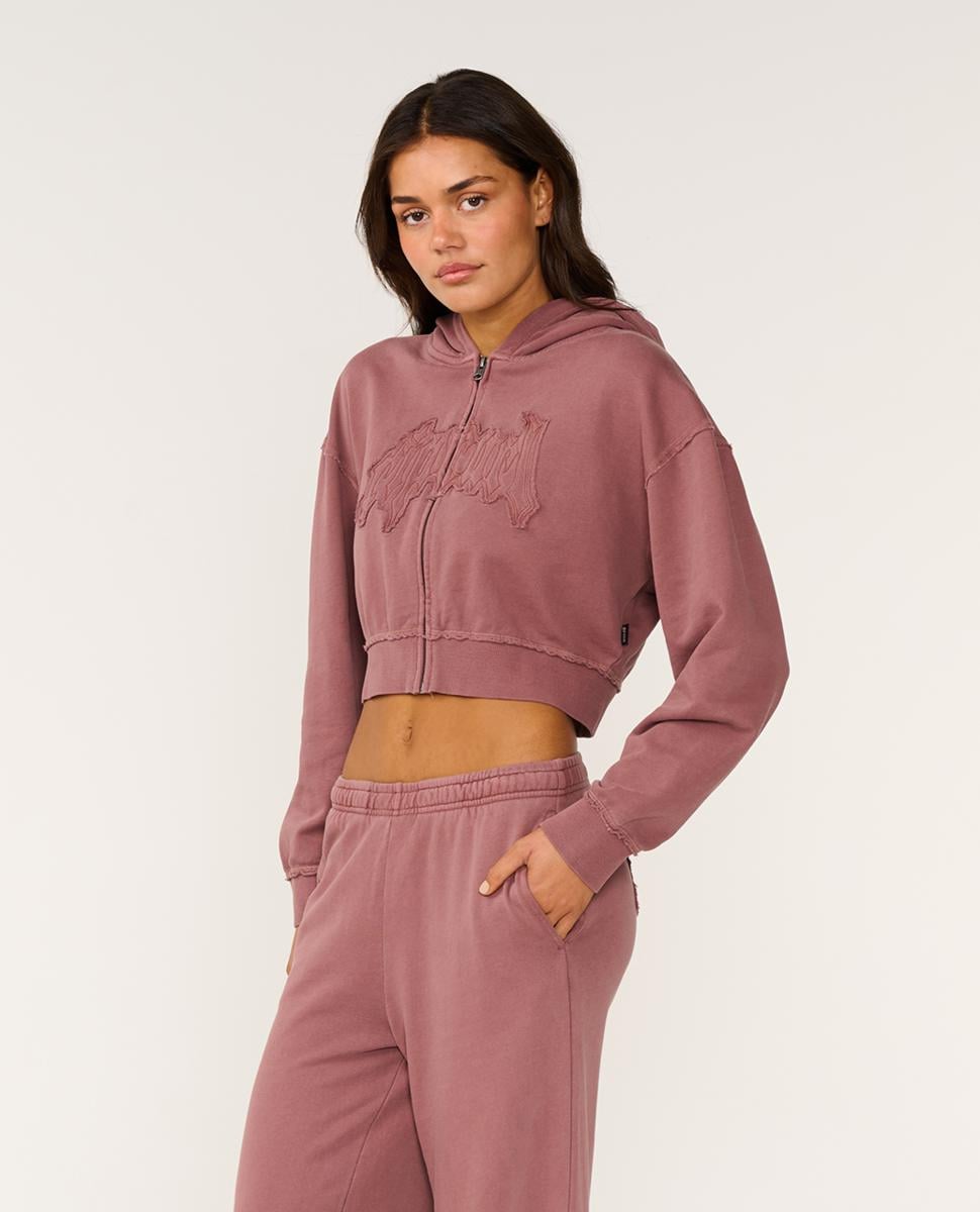 Rip Curl Archive Rota Goth Crop Zip Through Hood Grape. Rip Curl Hoodies in Womens Hoodies & Womens Jackets, Jumpers & Knits. Code: 0H1WFL