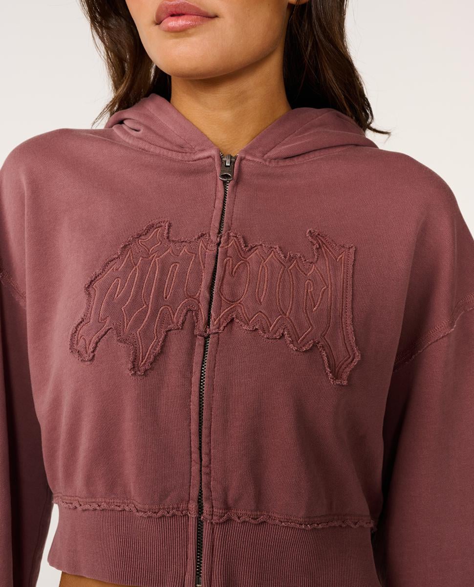 Rip Curl Archive Rota Goth Crop Zip Through Hood Grape. Rip Curl Hoodies in Womens Hoodies & Womens Jackets, Jumpers & Knits. Code: 0H1WFL