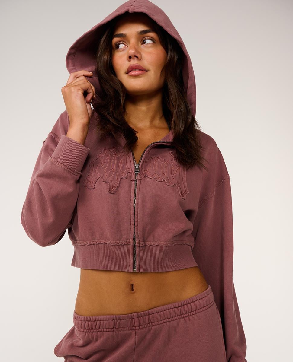 Rip Curl Archive Rota Goth Crop Zip Through Hood Grape. Rip Curl Hoodies in Womens Hoodies & Womens Jackets, Jumpers & Knits. Code: 0H1WFL