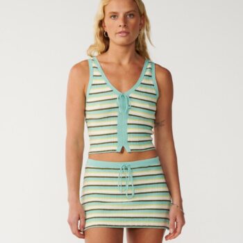 Rip Curl Carnivale Stripe Knit Tan Green. Rip Curl Singlets & Tanks in Womens Singlets & Tanks & Womens T-shirts & Singlets. Code: 0P0WTE