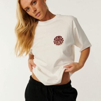 Rip Curl Hibiscus Archive Boxy Tee Bone. Rip Curl Tees in Womens Tees & Womens T-shirts & Singlets. Code: 0QYWTE