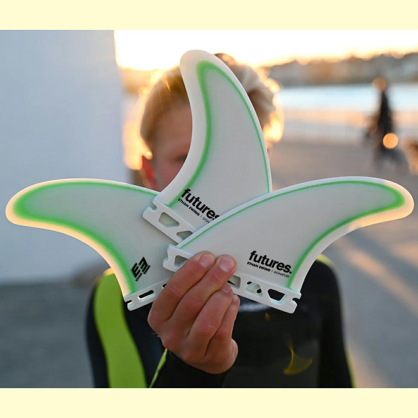 Futures Fins Ethan Ewing Smal Fg Thrus White Green. Futures Fins Fins in Boardsports Fins & Boardsports Surf. Code: 122829600