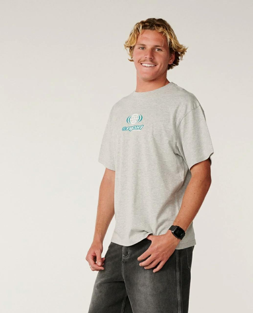 Rip Curl Archive Global Tee Grey Marle. Rip Curl Tees in Mens Tees & Mens T-shirts & Singlets. Code: 14LMTE