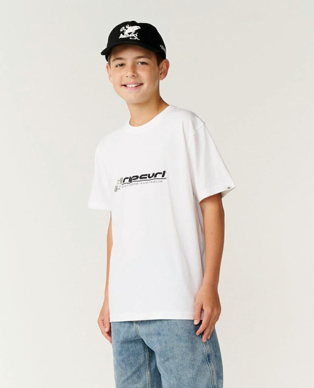 Rip Curl Archive 69 Embroid Tee-bo White. Rip Curl Tees in Boys Tees & Boys T-shirts & Singlets. Code: 162BTE