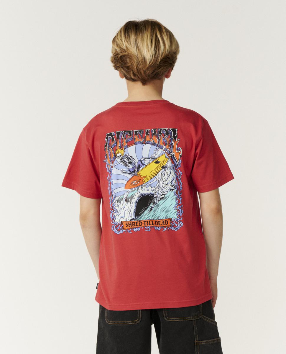 Rip Curl Shredding Tee-boy Mineral Red. Rip Curl Tees in Boys Tees & Boys T-shirts & Singlets. Code: 165BTE