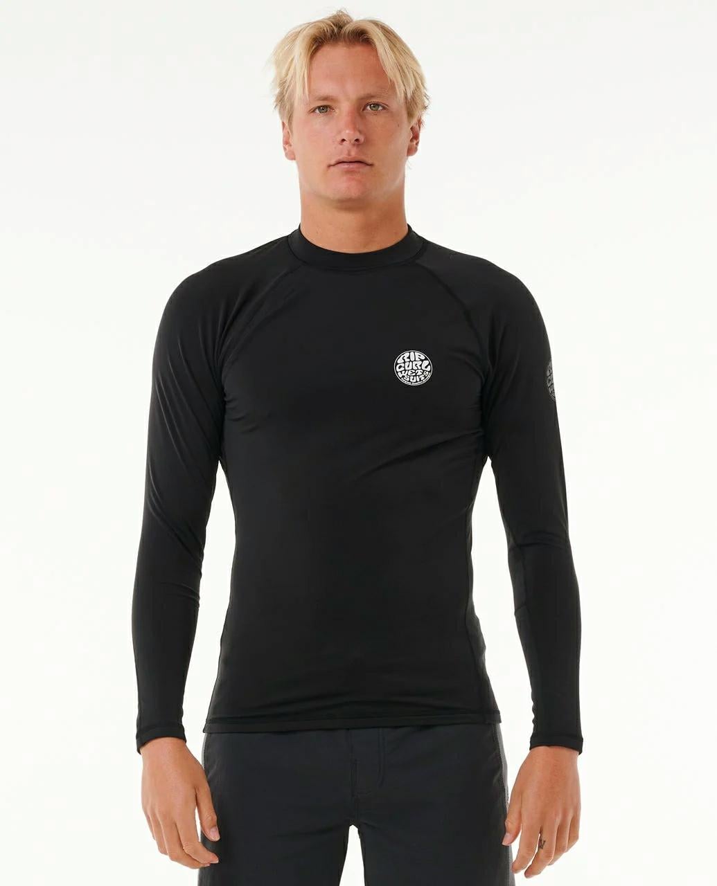 Rip Curl Icons Upf Brushed Long Sleeve Rash Vest Black. Rip Curl Rashvests in Mens Rashvests & Mens Wetsuits. Code: 196MRV