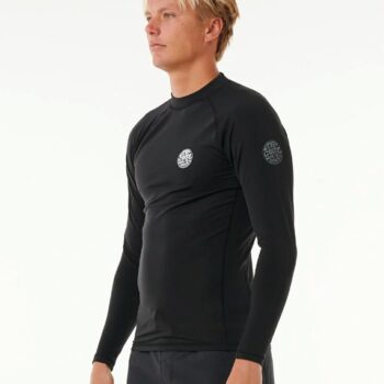 Rip Curl Icons Upf Brushed Long Sleeve Rash Vest Black. Rip Curl Rashvests in Mens Rashvests & Mens Wetsuits. Code: 196MRV