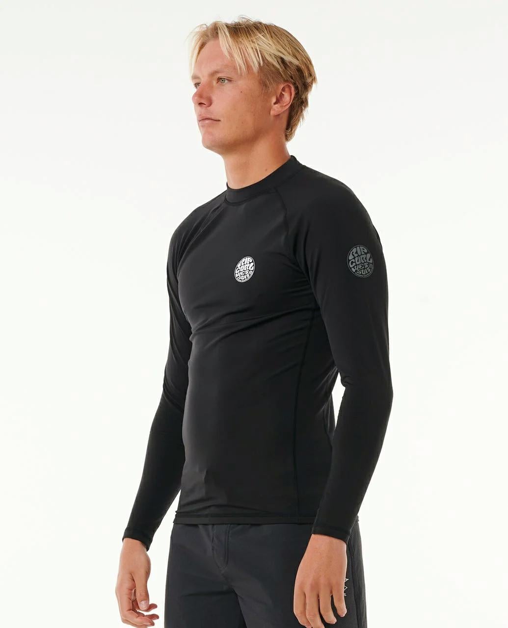 Rip Curl Icons Upf Brushed Long Sleeve Rash Vest Black. Rip Curl Rashvests in Mens Rashvests & Mens Wetsuits. Code: 196MRV