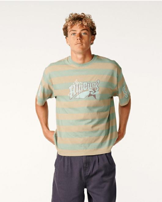 Rip Curl Archive Rota Stripe Tee Light Moss. Rip Curl Tees in Mens Tees & Mens T-shirts & Singlets. Code: 1C9MTE