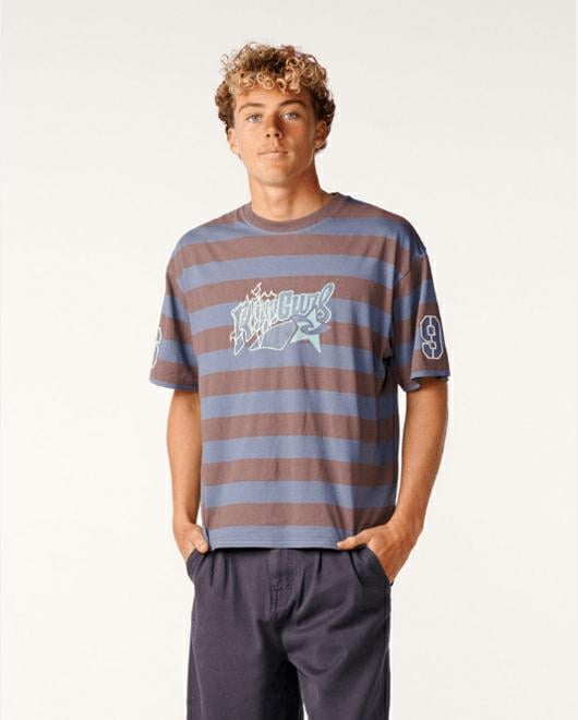 Rip Curl Archive Rota Stripe Tee Dusty Purple. Rip Curl Tees in Mens Tees & Mens T-shirts & Singlets. Code: 1C9MTE