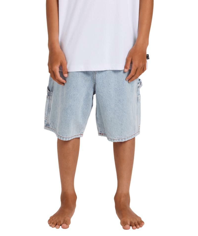 Billabong Boys Bad Dog Denim Short Washed Indigo. Billabong Walkshorts - Fitted Waist in Boys Walkshorts - Fitted Waist & Boys Shorts. Code: 24A20450