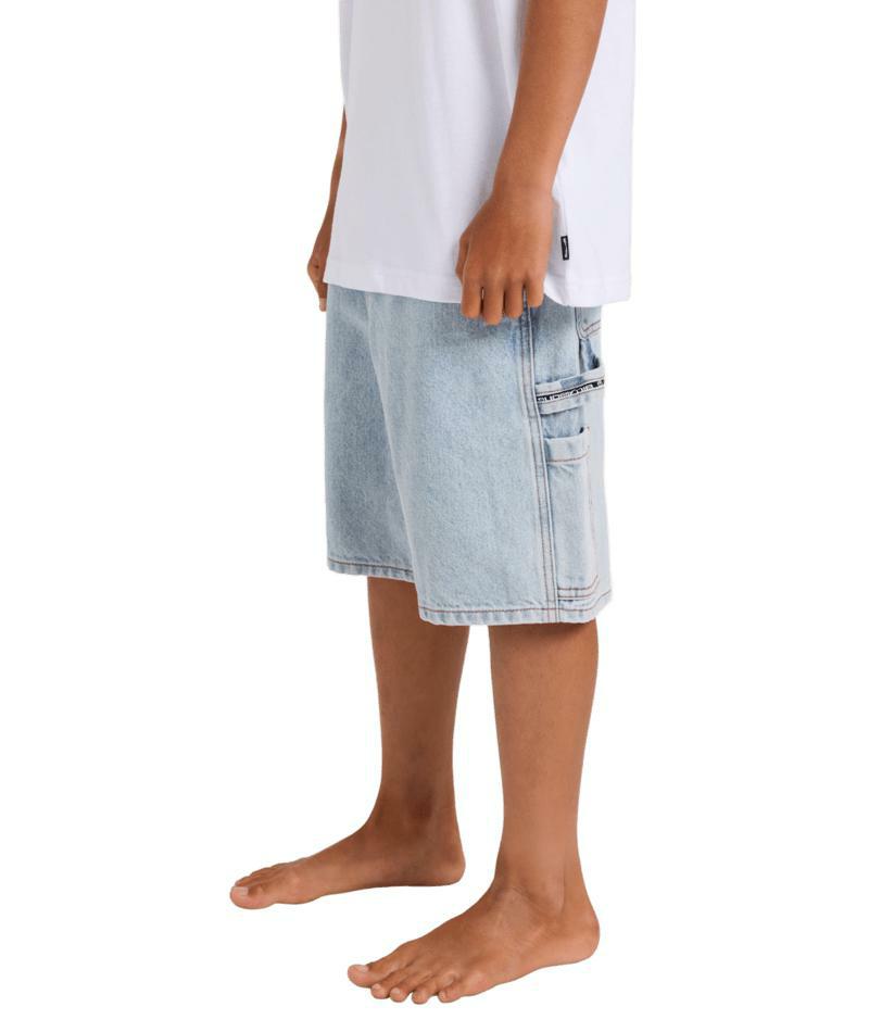 Billabong Boys Bad Dog Denim Short Washed Indigo. Billabong Walkshorts - Fitted Waist in Boys Walkshorts - Fitted Waist & Boys Shorts. Code: 24A20450