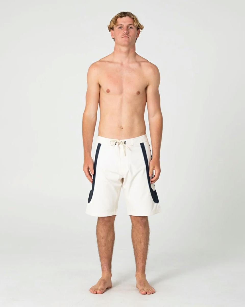 Rusty Charger Fixed Waist Board Cream. Rusty Boardshorts - Fitted Waist in Mens Boardshorts - Fitted Waist & Mens Shorts. Code: BSM1767