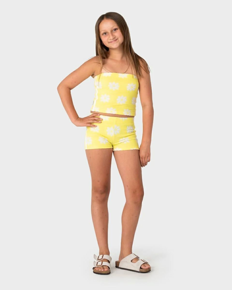 Rusty Hazey Daisy Towelling Top Pale Banana. Rusty Tees in Girls Tees & Girls T-shirts & Singlets. Code: FSG0021