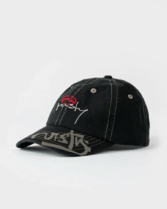 Rusty Shredder 6 Panel Cap Black. Rusty Hats & Caps in Mens Hats & Caps & Mens Headwear. Code: HCM2038