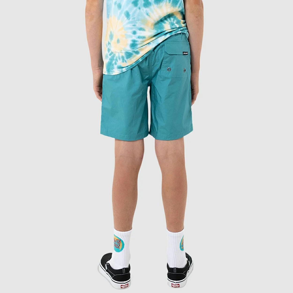 Santa Cruz Skateboards Mfg Cruzier Ew Bshort Teal. Santa Cruz Skateboards Boardshorts - Elastic Waist in Boys Boardshorts - Elastic Waist & Boys Shorts. Code: SB226-SH03