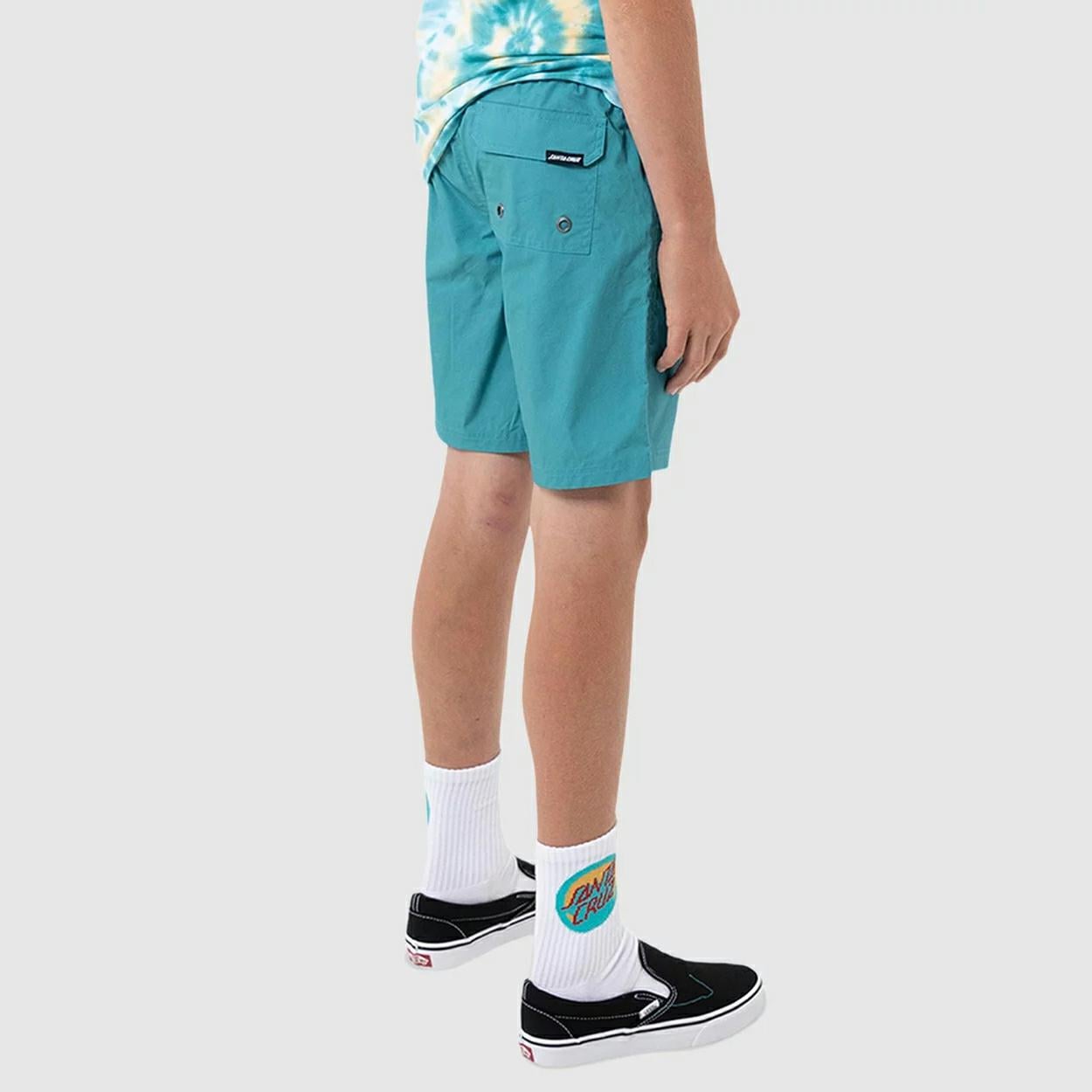 Santa Cruz Skateboards Mfg Cruzier Ew Bshort Teal. Santa Cruz Skateboards Boardshorts - Elastic Waist in Boys Boardshorts - Elastic Waist & Boys Shorts. Code: SB226-SH03