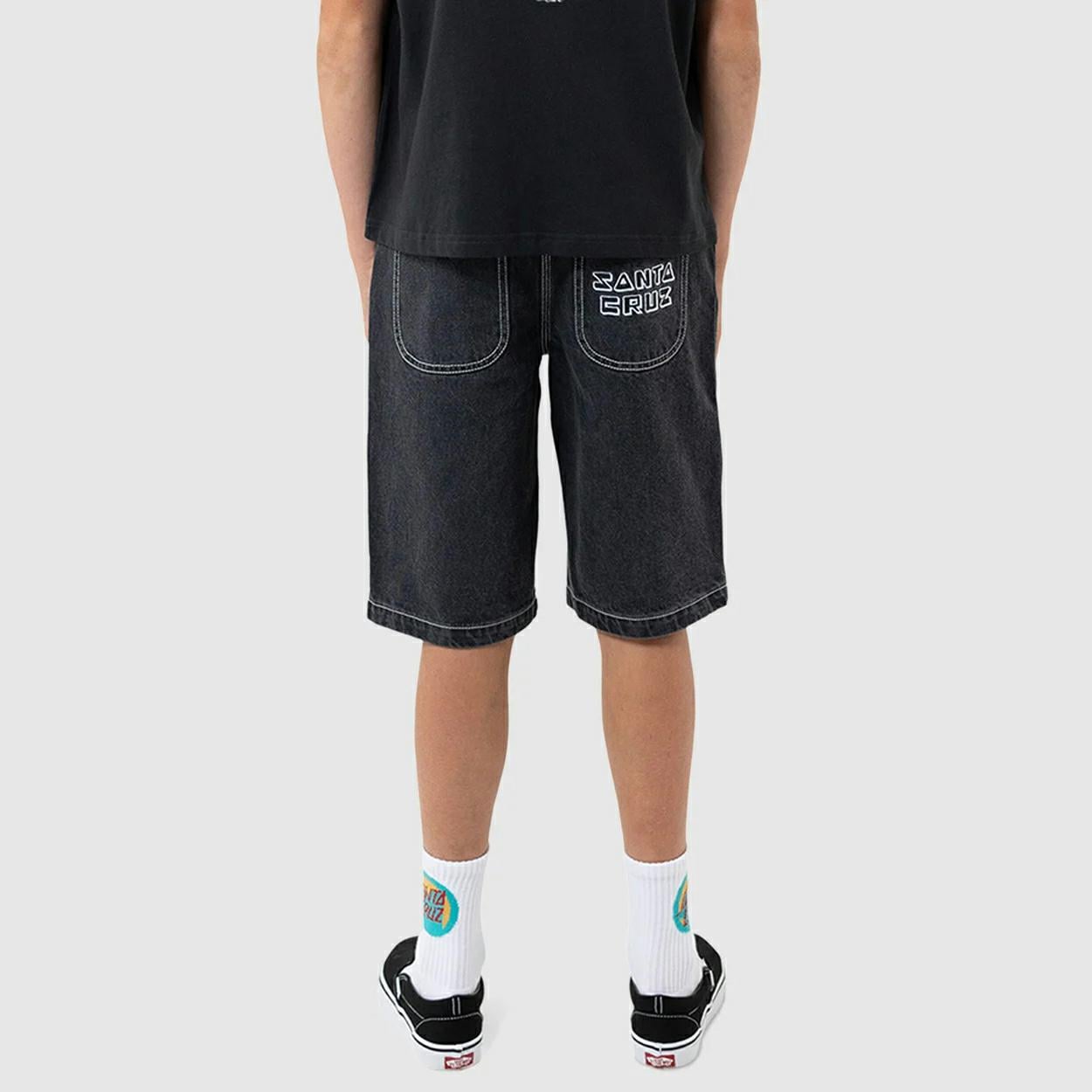Santa Cruz Skateboards Tripper Stack Jean Short Wash Black. Santa Cruz Skateboards Walkshorts - Fitted Waist in Boys Walkshorts - Fitted Waist & Boys Shorts. Code: SB226-SH08