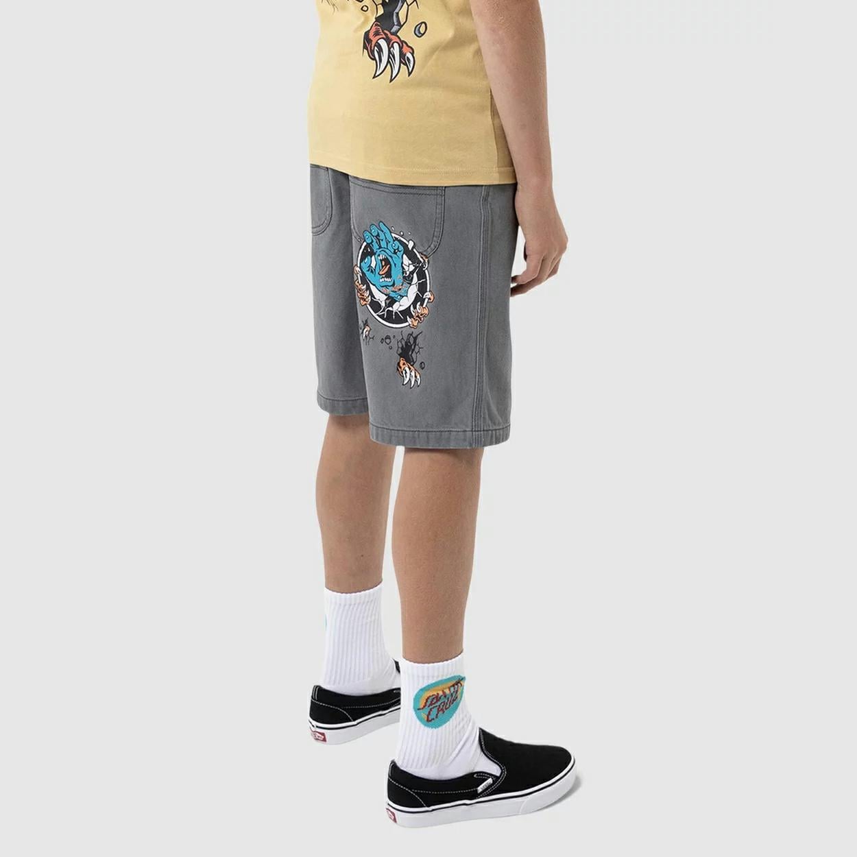 Santa Cruz Skateboards Roskopp Baggy Jean Short Carbon. Santa Cruz Skateboards Walkshorts - Fitted Waist in Boys Walkshorts - Fitted Waist & Boys Shorts. Code: SB226-SH09