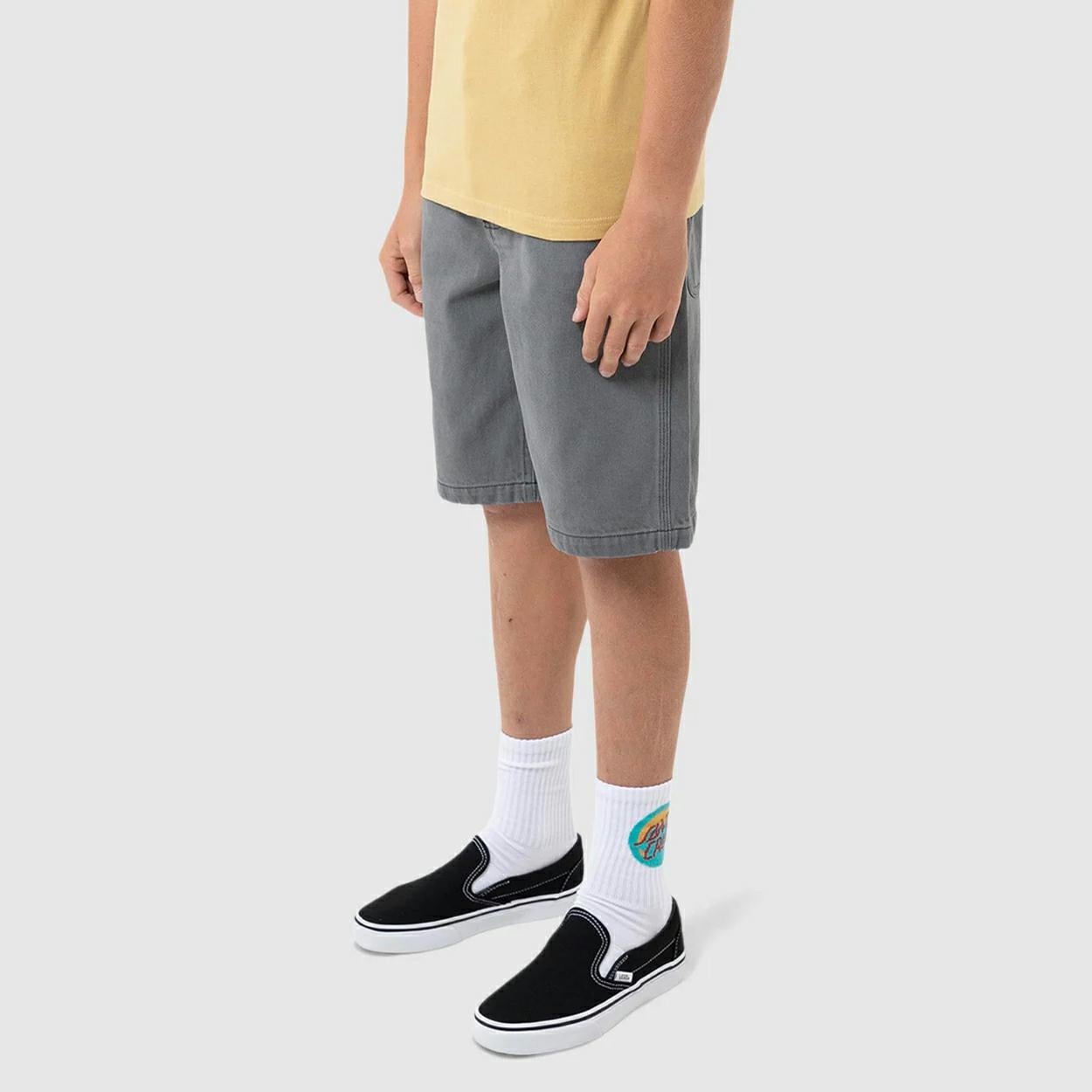 Santa Cruz Skateboards Roskopp Baggy Jean Short Carbon. Santa Cruz Skateboards Walkshorts - Fitted Waist in Boys Walkshorts - Fitted Waist & Boys Shorts. Code: SB226-SH09