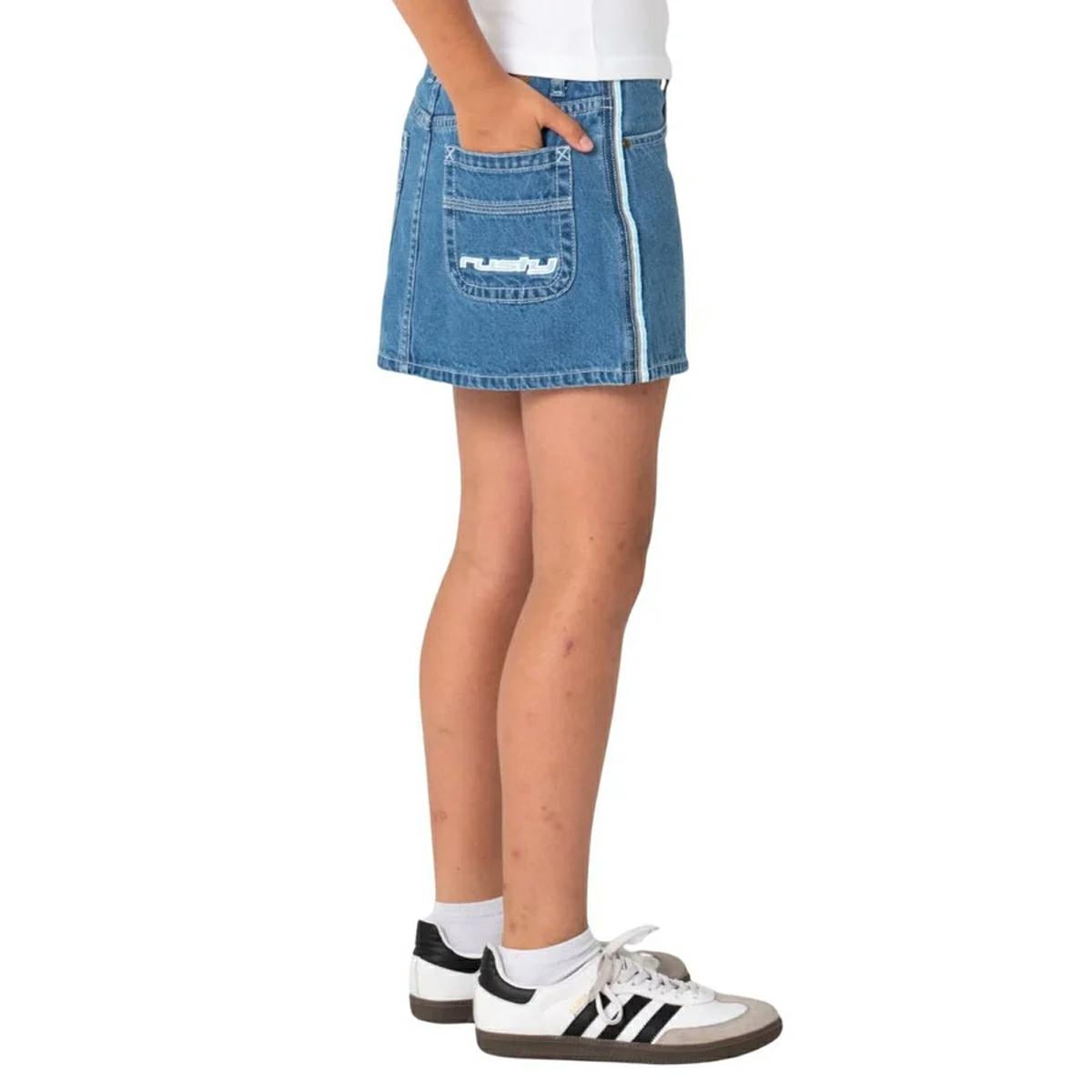 Rusty Flip Girl Mini Denim Skir Middy Blue / Blue. Rusty Skirts in Girls Skirts & Girls Skirts, Dresses & Jumpsuits. Code: SKG0027