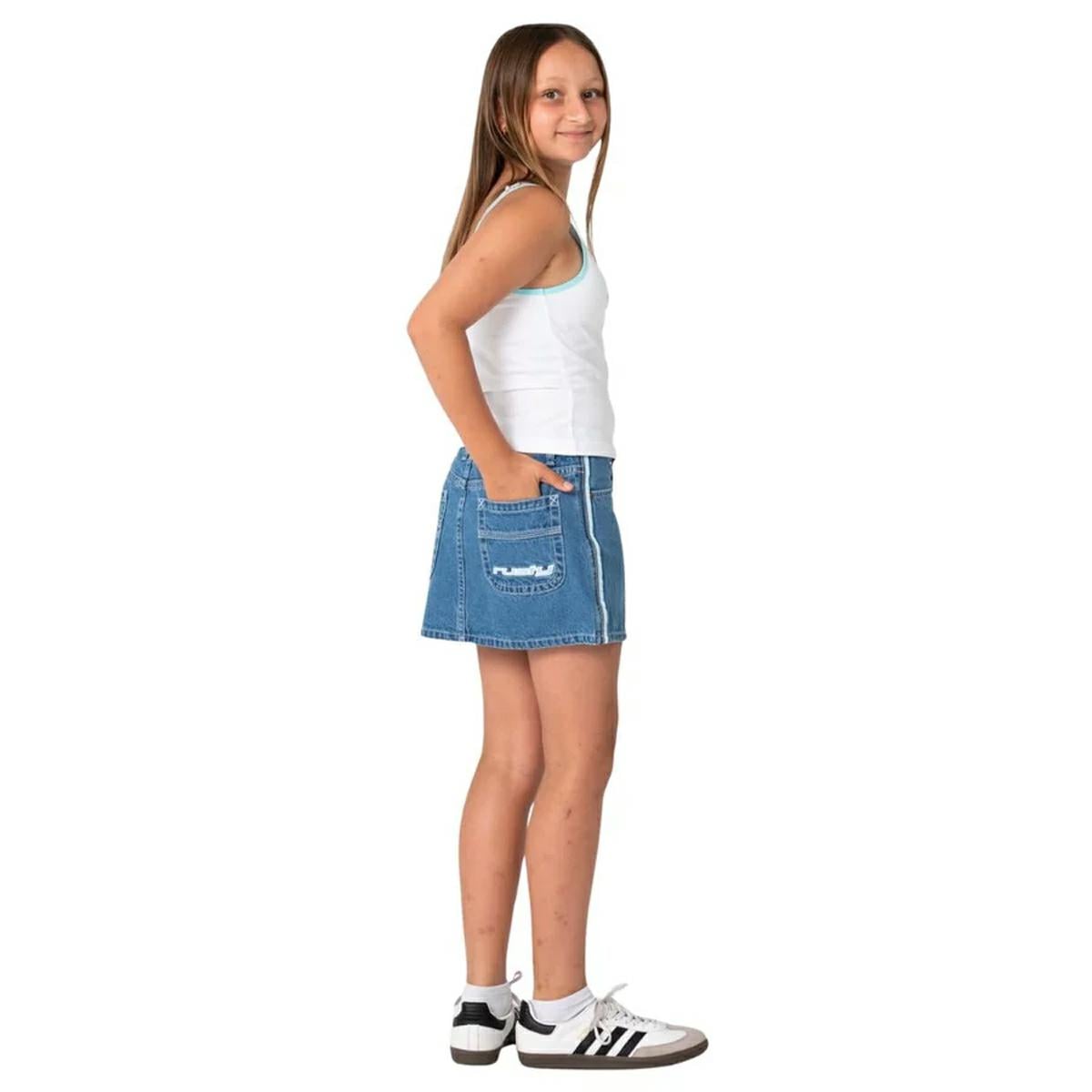 Rusty Flip Girl Mini Denim Skir Middy Blue / Blue. Rusty Skirts in Girls Skirts & Girls Skirts, Dresses & Jumpsuits. Code: SKG0027